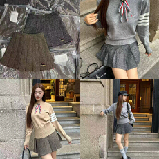 批发实体档口青春学院风活力少女半身短裙宽松A字包臀舒适百搭裙子女