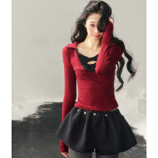 批发实体档口巨美气质公主风千金端庄T恤纯欲蕾丝镂空显瘦拼接<b class='q'>上衣</b>女