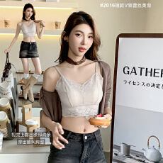 批发实力工厂新款蕾丝无钢圈<b class='q'>文胸</b>轻奢风背心内搭气质细肩带打底美背女