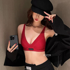 批发实力工厂云感内衣女无痕小胸聚拢无钢圈软支撑收副乳美背薄款文胸