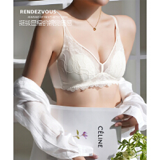 批发实力工厂法式蕾丝性感内衣兔耳杯大胸显小聚拢无钢圈防下垂文胸罩