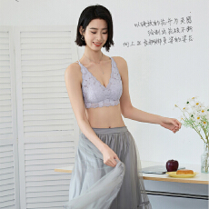 批发实力工厂蕾丝<b class='q'>内衣</b>女小胸聚拢轻薄显瘦<b class='q'>无</b><b class='q'>钢圈</b>法式吊带美背百搭文胸