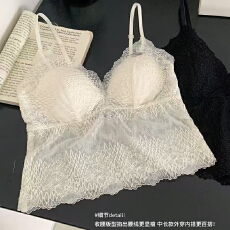 批发实力工厂<b class='q'>蕾丝</b>性感带胸垫小吊带背心女内搭夏新款抹胸内衣美背<b class='q'>文胸</b>
