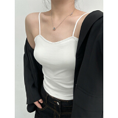 批发实力工厂新款固定一体乳胶杯吊带背心性感吊带<b class='q'>内衣</b>女修身内搭打底