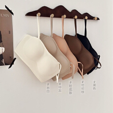 实力工厂隐形防滑内衣女美背抹胸聚拢无痕透气收副乳防下垂文胸