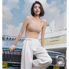 批发实力工厂粉底液内衣女小胸聚拢透气背心细肩带美背<b class='q'>文胸</b>薄款