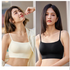 批发实力工厂粉底液内衣舒适薄款无痕<b class='q'>隐形</b>夏季美背<b class='q'>文胸</b>女士吊带无痕