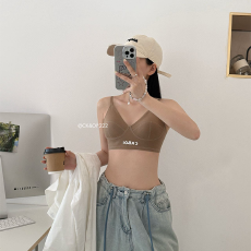 批发实力工厂<b class='q'>夏</b>薄款小胸微聚拢新款字母胸罩无钢圈软支撑收副乳文胸