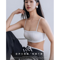 批发实力工厂新款抹胸式美背内衣女小胸聚拢防滑防走光无痕隐形文胸罩