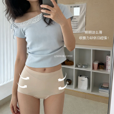批发实力工厂2026超薄舒适无痕冰感无痕高腰收腹提臀三角内裤女塑身裤