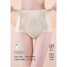 批发实力工厂大码高腰内裤女收腹提臀强力收小肚子新款无痕透气三角裤