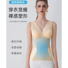 批发实力工厂超薄<b class='q'>塑</b><b class='q'>身</b>衣上半<b class='q'>身</b>收腹束腰收小肚子<b class='q'>塑</b>形美背美体束身衣女