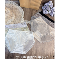 批发实力工厂法式蕾丝花边<b class='q'>性感</b>内裤女士薄款透明网纱纯欲不夹臀三角裤