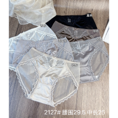 批发实力工厂轻盈网纱性感中腰蕾丝法式<b class='q'>内裤</b>少<b class='q'>女</b>士透气柔软三角裤舒适