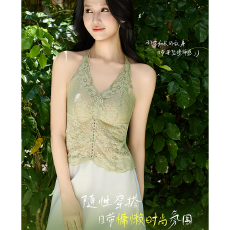 批发实力工厂内搭挂脖背心内衣女聚拢带胸垫固定一体免穿<b class='q'>文胸</b>外穿吊带