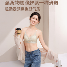 批发实力工厂法式<b class='q'>性感</b>蕾丝内衣女聚拢小胸无钢圈收副乳三角杯舒适<b class='q'>文胸</b>