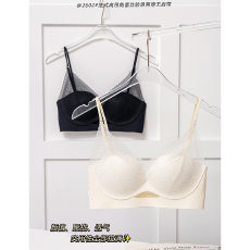 批发实力工厂内衣聚拢收副乳防下垂小胸法式蕾丝<b class='q'>性感</b>纯欲风爆款无钢圈