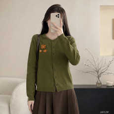 批发实力<b class='q'>工厂</b>早秋新款女装春季女士开衫毛衣女针织外套高级感上衣服