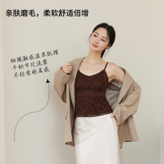 批发实力工厂早秋新款碎花蕾丝吊带带胸垫固定杯美背一体式<b class='q'>文胸</b><b class='q'>背心</b>女