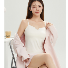 批发实力工厂简约美背吊带内衣女士螺纹固定胸垫一体式可外穿<b class='q'>文胸</b><b class='q'>背心</b>