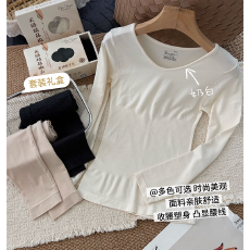 批发实力工厂2026新款秋冬超弹收腰<b class='q'>塑</b><b class='q'>身</b>美体保暖内衣女士式打底衫秋衣
