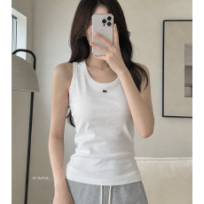 批发实力工厂白色螺纹背心女外穿内搭吊带简约辣妹小个子百搭休闲上衣