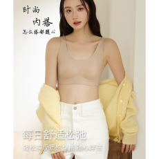 批发实力工厂无钢圈聚拢收副乳美背<b class='q'>文胸</b>罩大胸显小无痕大码<b class='q'>背心</b><b class='q'>式</b>内衣