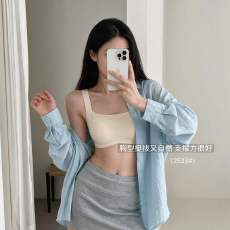 批发实力工厂无痕方领轻塑承托小胸聚拢显圆内衣女软支撑无钢圈文胸罩