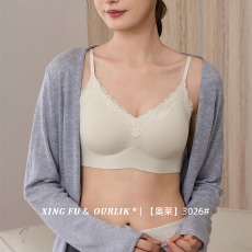 批发实力工厂法式蕾丝性感内衣女小胸聚拢夏薄款无痕美背心式一体美背
