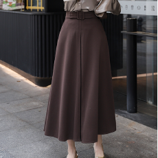 批发实拍法式小众设计感重磅斜纹人字呢A<b class='q'>字</b><b class='q'>半身裙</b> 高腰显瘦口袋<b class='q'>半身裙</b>