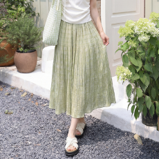 批发实拍法式小众设计感浪漫天丝百褶裙半身裙女秋冬