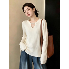 批发实拍 胖妹妹秋装大码女装毛衣显瘦设计感宽松休闲洋气减龄上衣潮