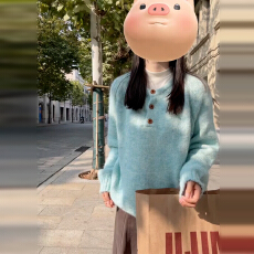 批发韩系圆领软糯慵懒高级感毛衣女秋冬2025新款百搭针织衫巨好看上衣