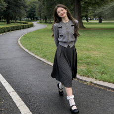 批发蝴蝶结灰色针织开衫早春2026新款独特漂亮巨好看韩系穿搭毛衣外套