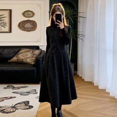 批发绝美巨好看高级感韩系穿搭一整套装马甲裙子女秋冬季2026新款长裙