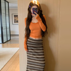 批发韩式独特漂亮巨好看半身裙子套装女秋冬季2026新款超火穿搭一整套