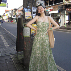 批发绿色碎花吊带连衣裙子女夏季2026<b class='q'>新款</b>海边度假法式气质高级感长裙