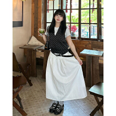 批发法式白色半身连衣裙子女夏季2026年新款超火独特漂亮早春漂亮套装