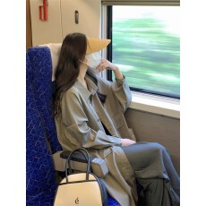 批发春秋装新款胖妹妹大码防晒中长款长袖风衣外套女薄款300斤上衣<b class='q'>夏</b>