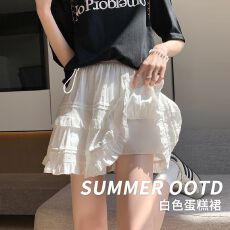 批发孕妇裙白色蛋糕裙夏季薄款2026显瘦芭蕾风半身裙蕾丝a字蓬蓬短裙