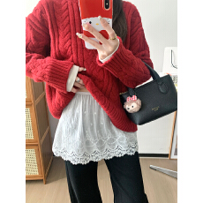 批发欣旺 官图 原版棉花边 韩系花边叠穿裙帘层次感打底半身短裙子