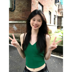 批发欣旺 官图 随心裁<b class='q'>莫代尔</b>260克1*1 镂空纯欲交叉露背吊带心机外穿