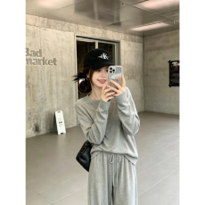 批发欣旺 官图 莱雅210克1*1  慵懒风显瘦一整套休闲运动穿搭秋季新款