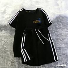 批发运动套装套装夏季2026休闲跑步短袖短裤运动风两件套时尚