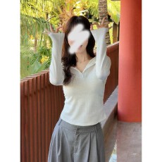 批发实价 法式连帽蕾丝长袖<b class='q'>T</b><b class='q'>恤</b>女早春时尚高级感露背设计感绝美上衣