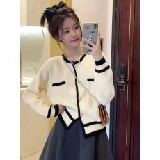 批发针织开衫外套早春季新款女装内搭上衣别致独特小香风毛衣秋冬
