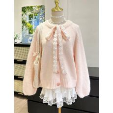 批发秋装新款女<b class='q'>韩版</b>宽松时尚甜美海军领线衫开衫百搭休闲毛衣<b class='q'>外套</b>上衣