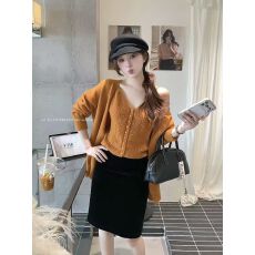 批发秋季韩系松弛感吊带背心+<b class='q'>宽松</b>针织开衫两件套装女