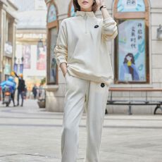 批发<b class='q'>运动服</b>套装女春秋2025年新款宽松<b class='q'>大码</b>卫衣休闲时尚卫裤减龄两件套