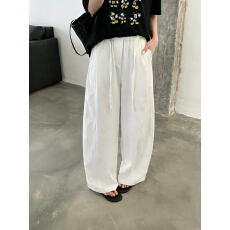 批发实拍实价韩系气球裤阔腿<b class='q'>休闲裤</b><b class='q'>女</b>显瘦高腰宽松垂感百搭防晒<b class='q'>长裤</b>